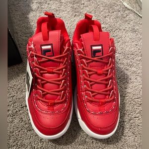 NWB Fila Shoes red 7